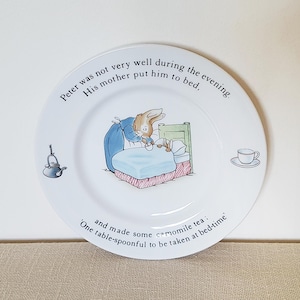 Vintage Peter Rabbit Wedgwood Tea Plate, English Afternoon Tea, Beatrix Potter