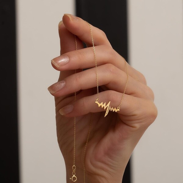 Heartbeat Necklace Etsy — free download