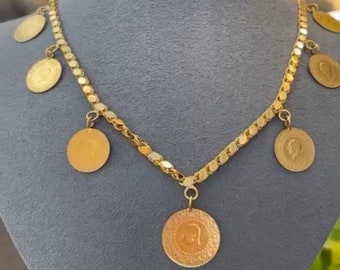 Turkish Coin Necklace - Etsy