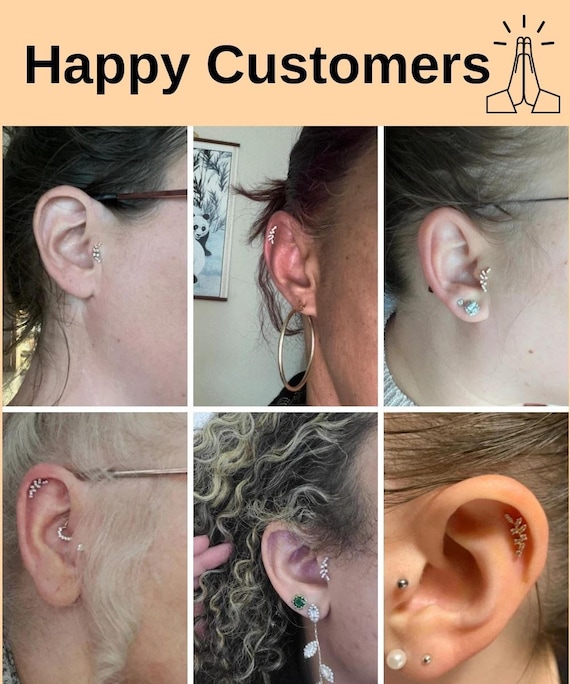 Labbra Piercing Spina Cristallo Madonna Tragus Helix Filettatura Interna Z188 - Foto 12