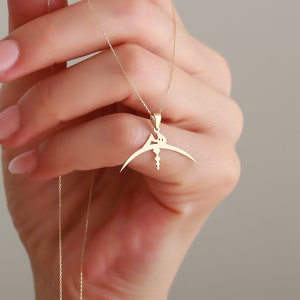 14k Solid Gold Nothingess Necklace / Dainty Necklace