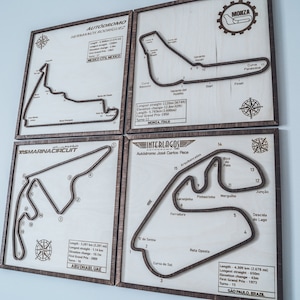 Aangepaste bestellijst: circuit schrijven in personalisatieveld, GP F1-circuitmuurkunst, wanddecoratie, wanddecoratie, cadeau voor F1-fan.