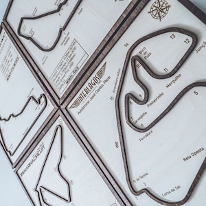 Custom order listing - write circuit in personalisation field, GP F1 circuit wall Art, Wall decor, wall hanging, present for F1 fan.