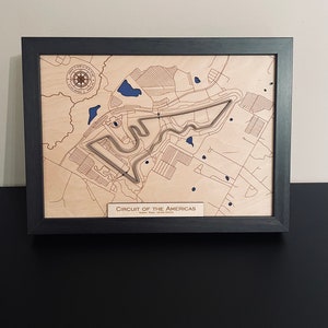 Circuit of the Americas, COTA wall Art,wall hanging, present for F1 fan, Christmas gift