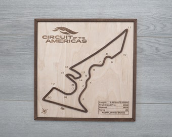 COTA F1 Circuit of The Americas, F1 wall Art, Wall decor, wall hanging, present for F1 fan
