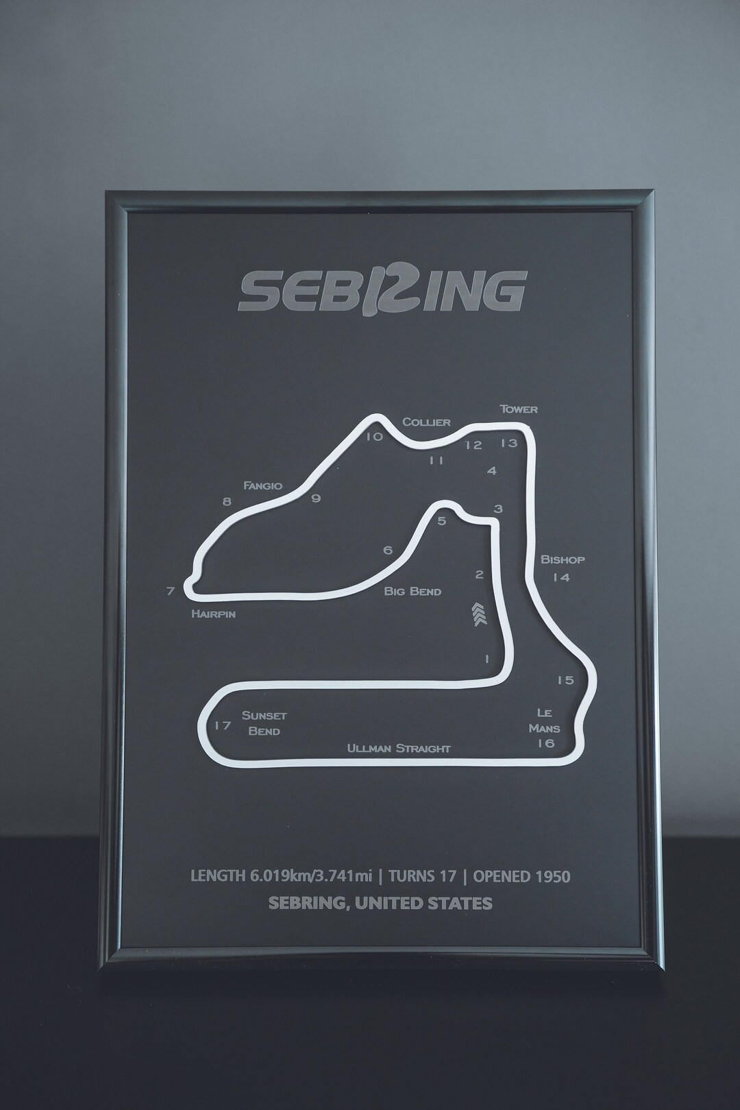Sebring International Raceway - Full Metal Wall Art - Metal Frame - F1 ...