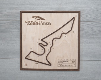 F1 COTA, Circle of The Americas, Rennstrecke, Weihnachtsgeschenk, Rennstrecke, Wanddekor, F1-Fan vorhanden