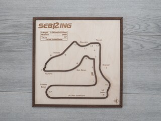 Poster In Metallo Vintage Sebring International Raceway, 20x30 Cm, Targa Da Parete Per Garage E Bar