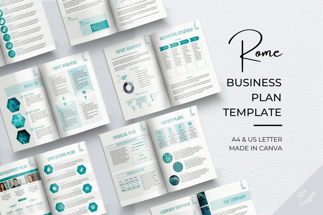 Business Plan Template, Professional Business Planner Proposal, Startup ...