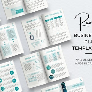 Business Plan Template, Professional Business Planner Proposal, Startup Workbook, Business Plan Analysis, Financial Projections, Side Hustle