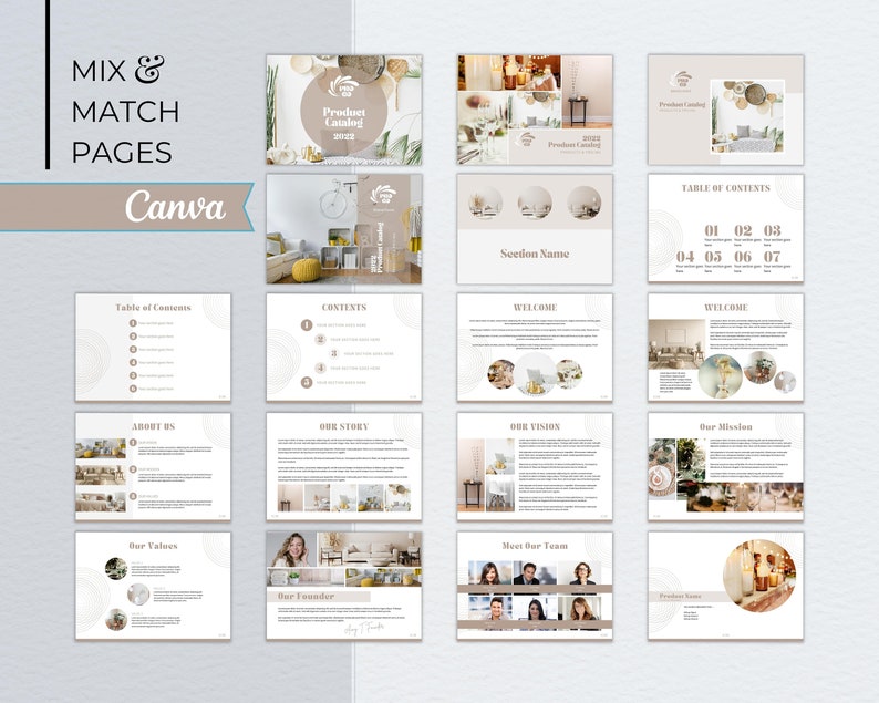 35 Editable Product Catalog & Line Sheet Templates Product - Etsy