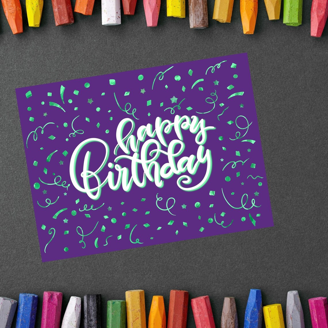 Printable Birthday Card Happy Birthday Card Digital Etsy