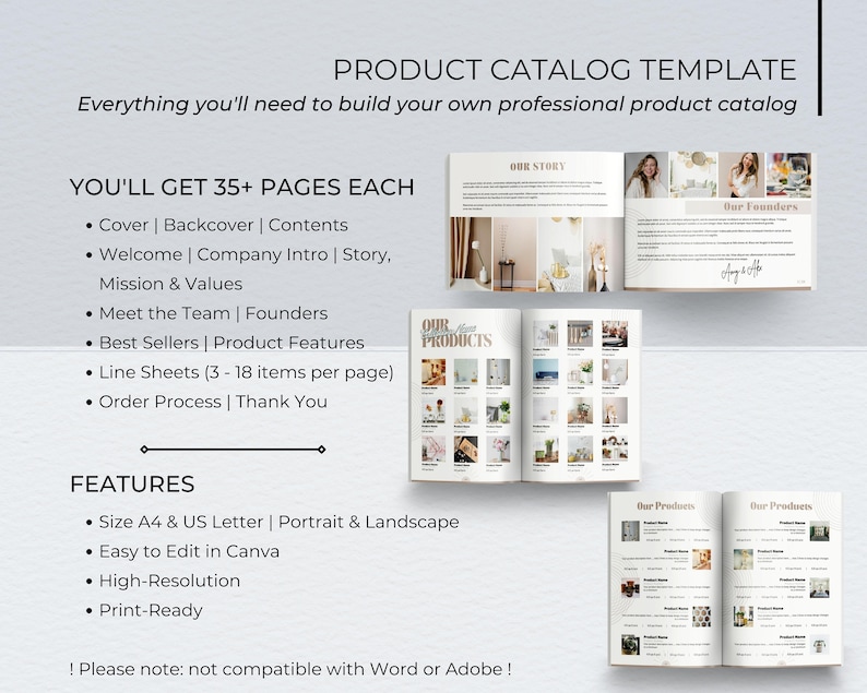 Product Catalog & Line Sheet Templates Product Pricing Guide Wholesale