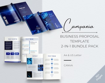 Pacote de modelos de proposta de negócios, mais de 70 modelos de propostas profissionais, gerenciamento de projetos, modelo Canva de proposta de projeto, apresentação de argumento de venda