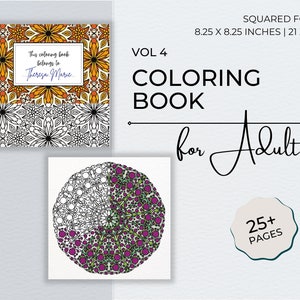 Adult Coloring Book, Stress Relieving Designs for Anxiety Reduction, Relaxation, Meditation & Mindfulness, Mandala Coloring Pages