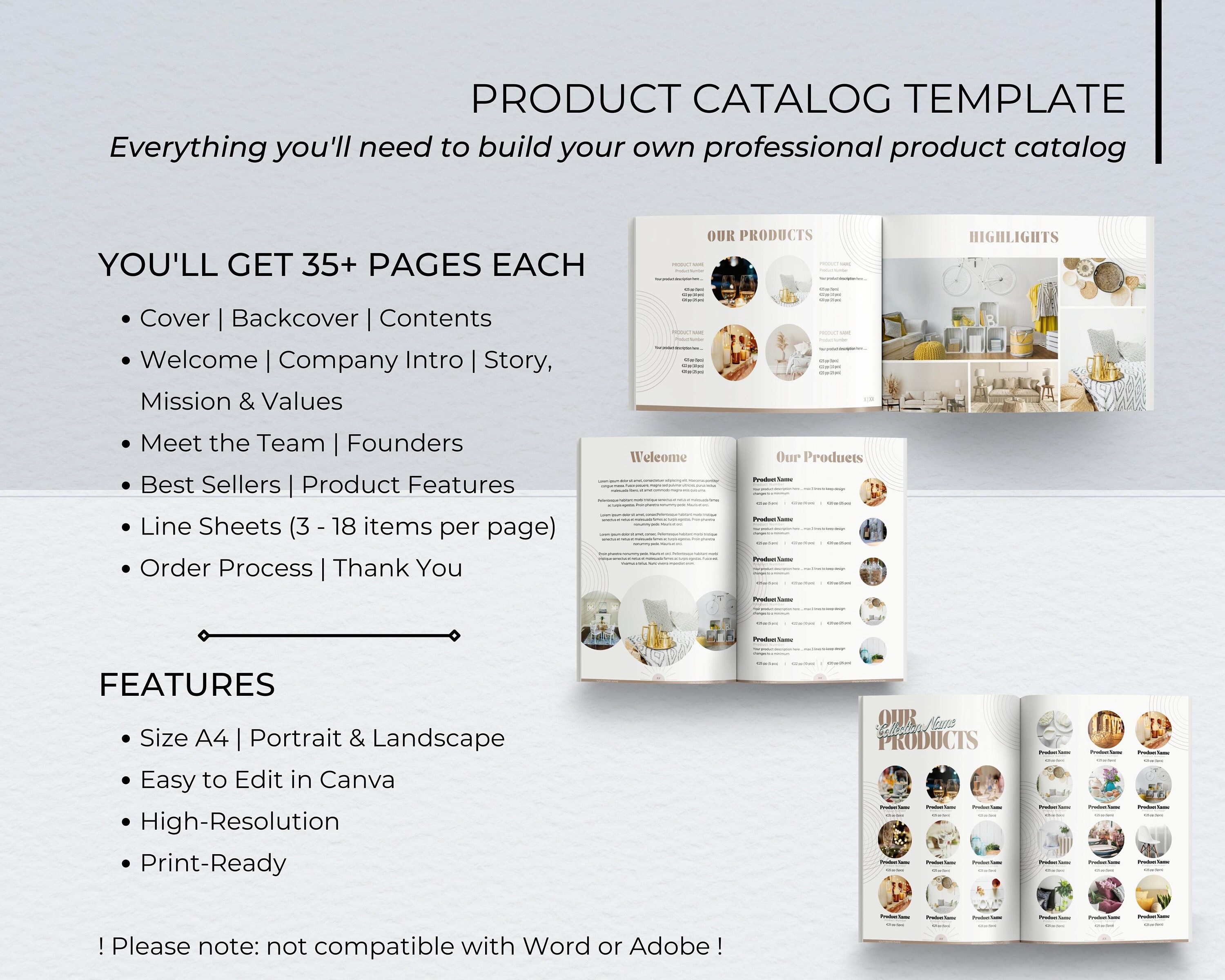 70+ Editable Product Catalog & Line Sheet Templates Product Pricing