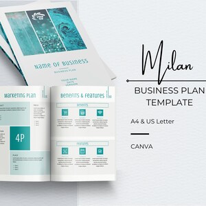 Business Plan Template, Professional Business Planner Proposal, Startup Workbook, Business Plan Analysis, Financial Projections, Side Hustle