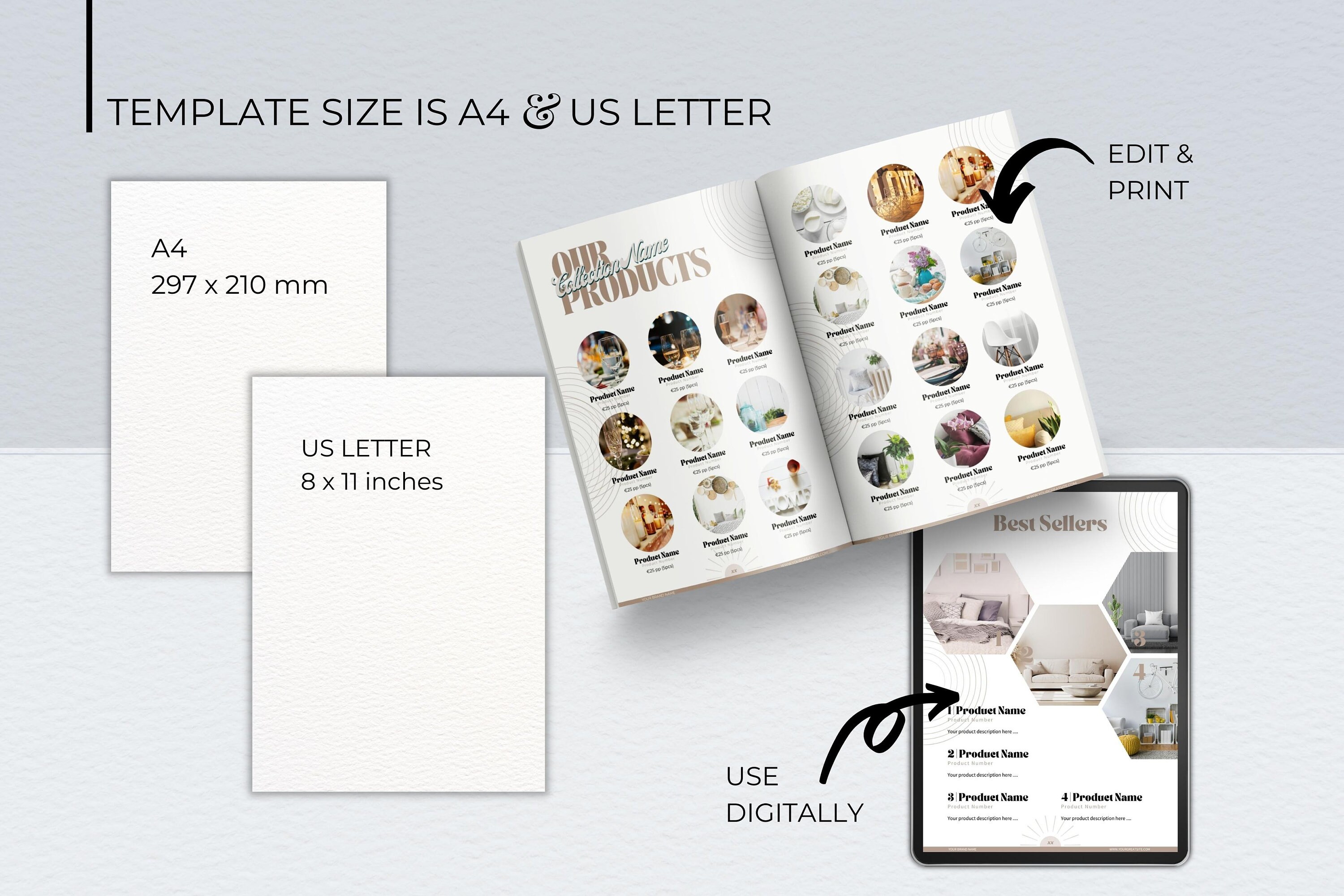70+ Editable Product Catalog & Line Sheet Templates | Product Pricing ...