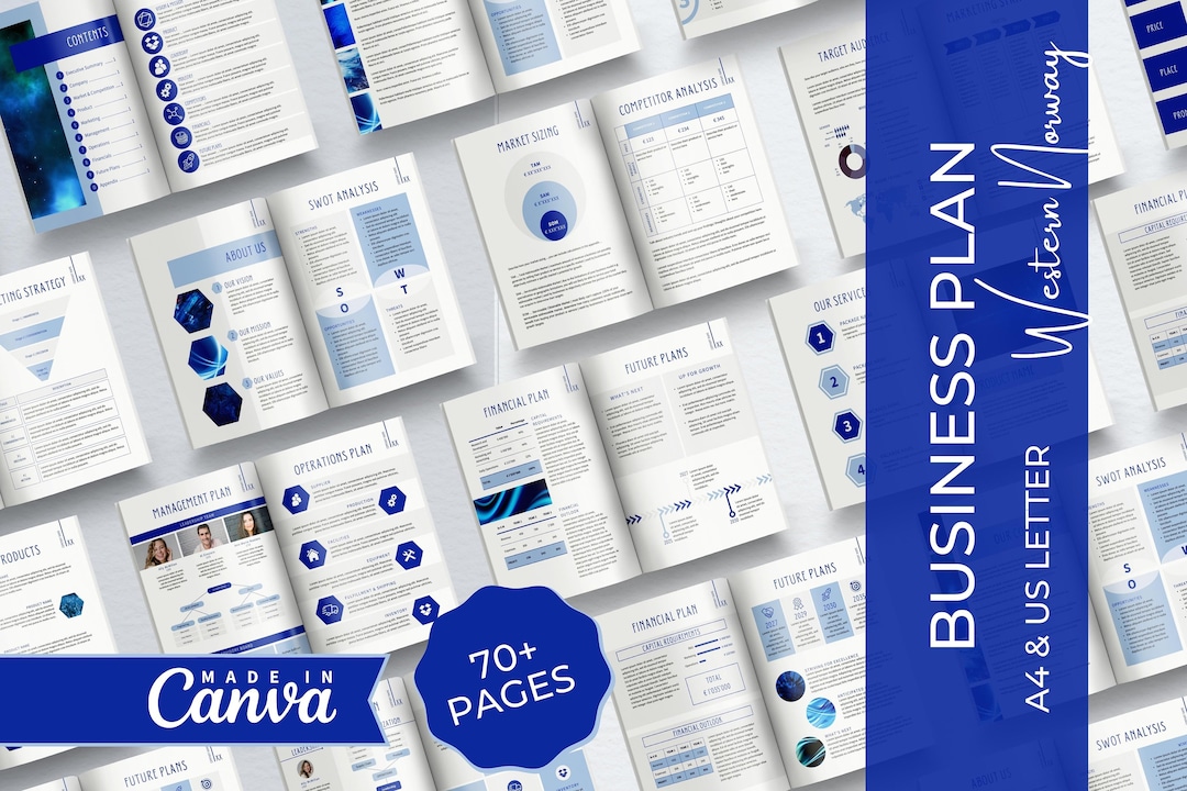 Business Plan Template, Professional Business Planner Proposal, Startup ...