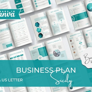 Business Plan Template, Professional Business Planner Proposal, Startup Workbook, Business Plan Analysis, Financial Projections, Side Hustle