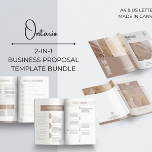 Ensemble de modèles de proposition d'entreprise, modèle de proposition professionnelle 70+, gestion de projet, modèle Canva de proposition de projet, Pitch Deck