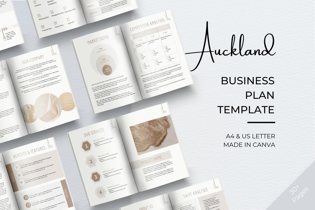 Business Plan Template, Professional Business Planner Proposal, Startup ...