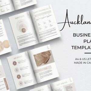 Business Plan Template, Professional Business Planner Proposal, Startup Workbook, Business Plan Analysis, Financial Projections, Side Hustle