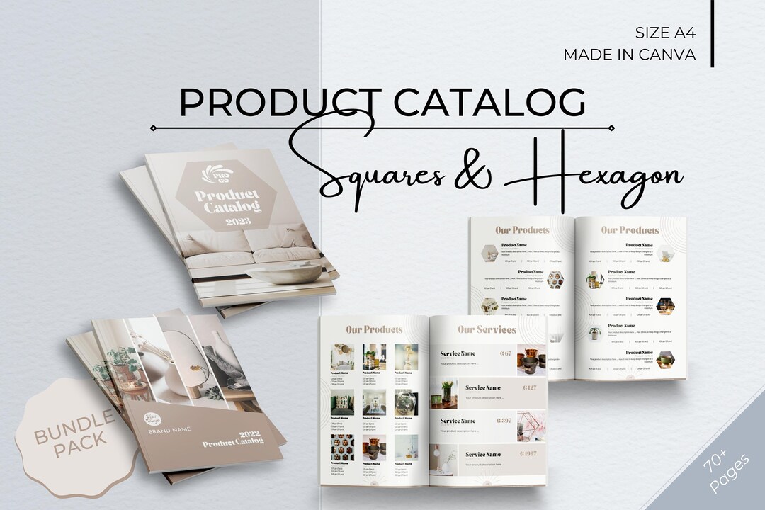 Editable Product Catalog Templates | Wholesale Line Sheet (canva, A4 ...
