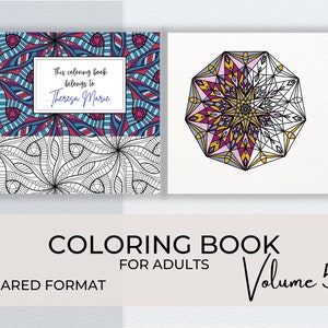 Adult Coloring Book, Stress Relieving Designs for Anxiety Reduction, Relaxation, Meditation & Mindfulness, Mandala Coloring Pages