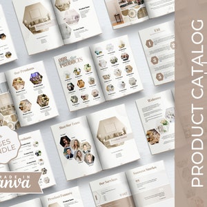 50+ Editable Product Catalog & Line Sheet Templates | Product Pricing Guide | Wholesale Product Catalogue | Company Intro | Canva Template