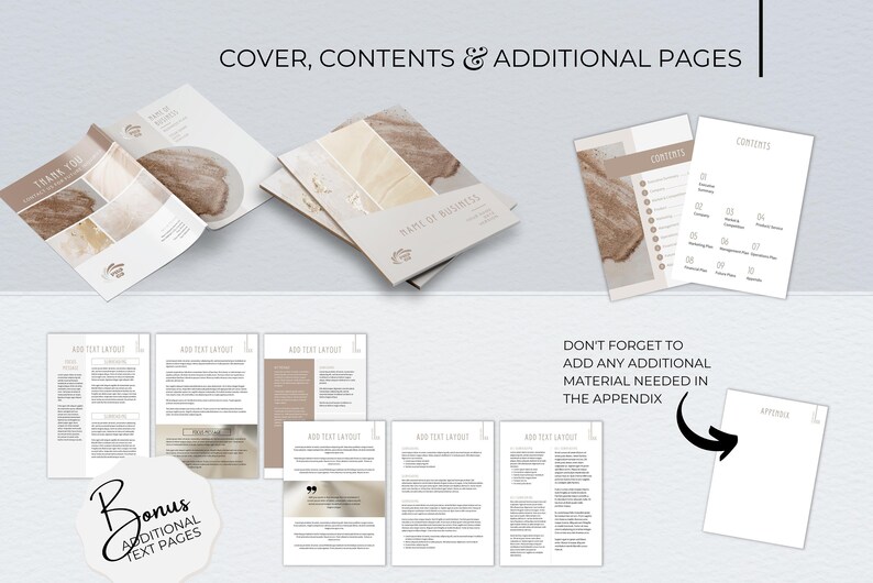 Business Plan Template, Professional Business Planner Proposal, Startup ...
