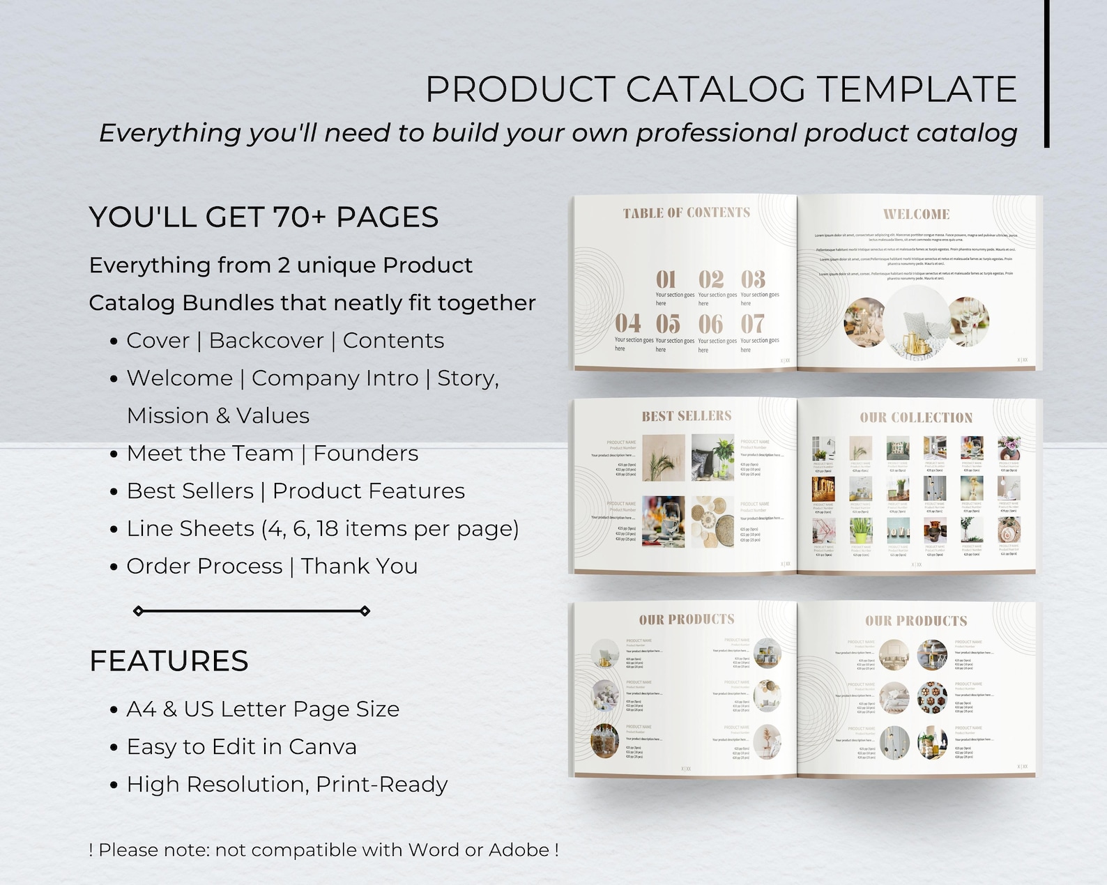 70+ Editable Product Catalog & Line Sheet Templates Product Pricing