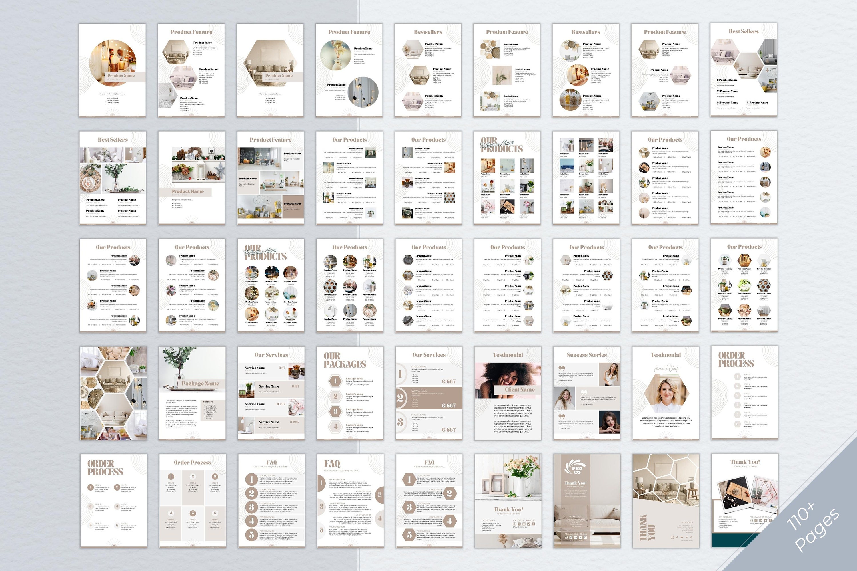 110+ Editable Product Catalog & Line Sheet Templates | Product Pricing ...