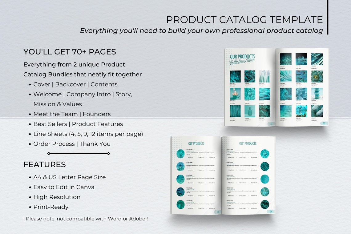 70 Editable Product Catalog & Line Sheet Templates Product Pricing