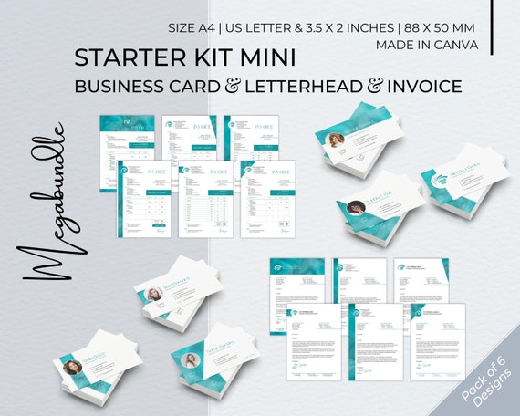 Starter Kit Editable Canva Template Bundle Modern Business - Etsy
