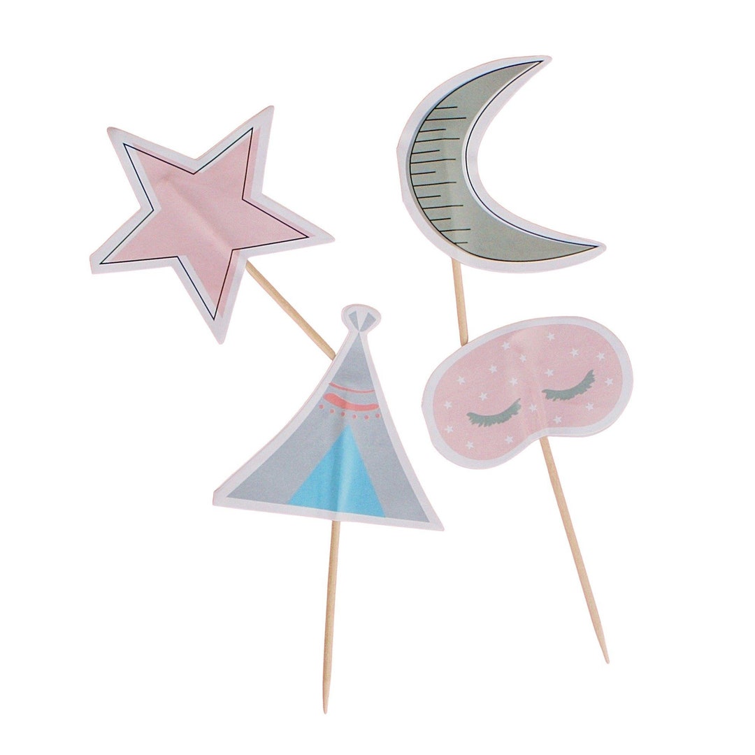 Pyjamasque Toppers Toppers Sleepover | Teepee Party| Pajama Night Party | Sleepover ...