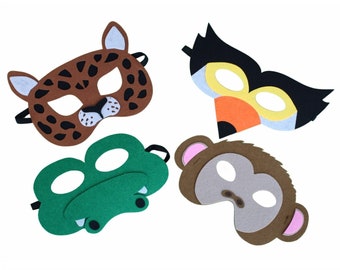 Felt animal masks