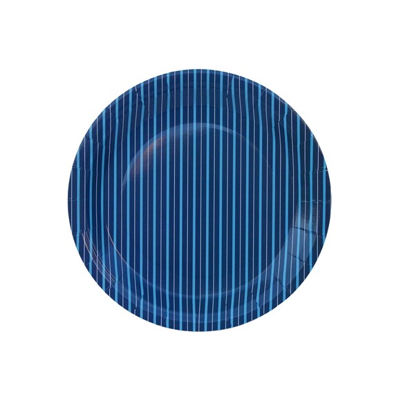 Plates Paper Stripes Navy Blue Blue Stripes Stripes Navy Blue White Navy Blue Party Decoration Party Items Etsy