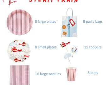 Party box Airplane | Party items Airplane | Airplane plates | Party decoration Airplane