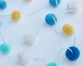 | felt fish garland Blue fish garland| Fish felt Garland | Blue fish garland