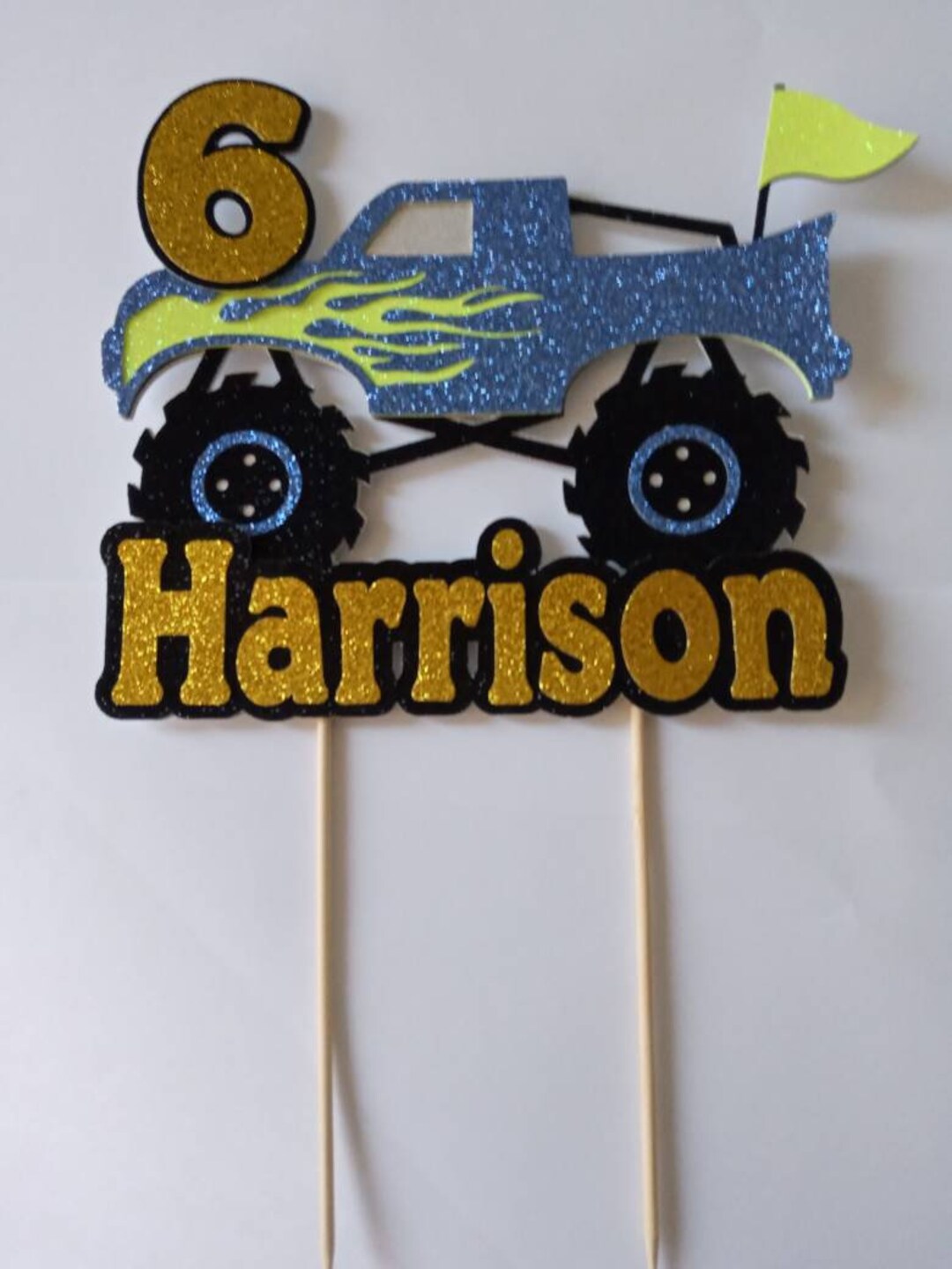 Monster Truck Cake Topper Personalised any Age Any Name - Etsy