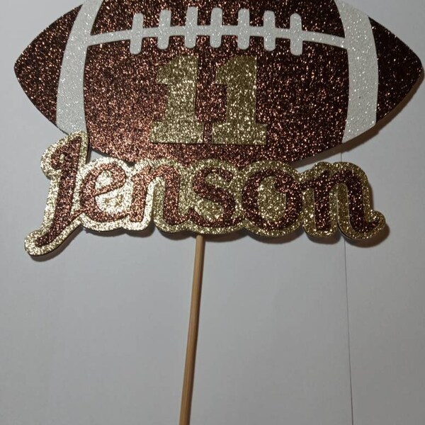 Rugby Ball Cake Topper Etsy UK