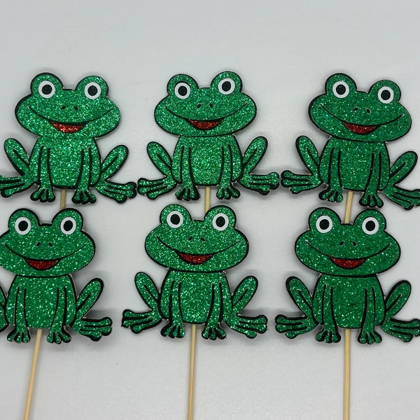 Frog Cupcake Toppers - Etsy