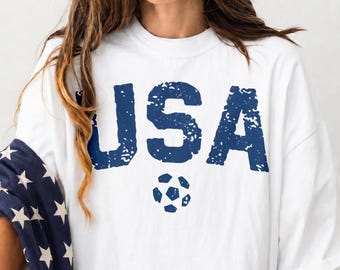 USA Soccer Vintage Comfort Colors Shirt, World Cup 2026 Tee, America Shirt, Vintage USA Soccer Fan Gift