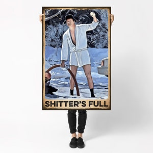 Shitter's Full Home Living Decor Poster, National Lampoon's Christmas Vacation Art, Printable Art Prints, Modern Wall Art, Instant Download