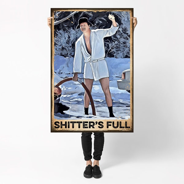 Shitter’s Full Home Living Decor Poster, National Lampoon’s Christmas Vacation Art, Impressions d’art imprimables, Art mural moderne, Téléchargement instantané