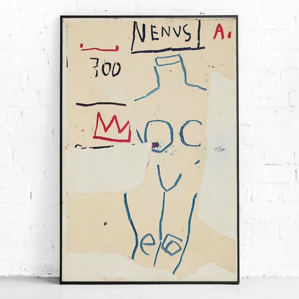 Vénus - Basquiat Art Print, Basquiat Art Poster, Basquiat wall art, Printable Art Prints, Modern Wall Art, Instant Download