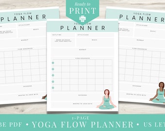 Printable Yoga Planner   |   Yoga Class Plan  |  Yoga Teacher Class Plans  |  Yoga Journal PDF