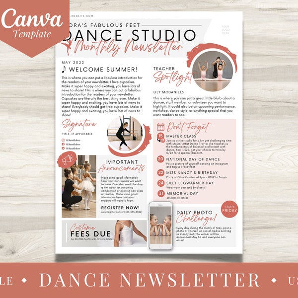 Newsletter Template Etsy