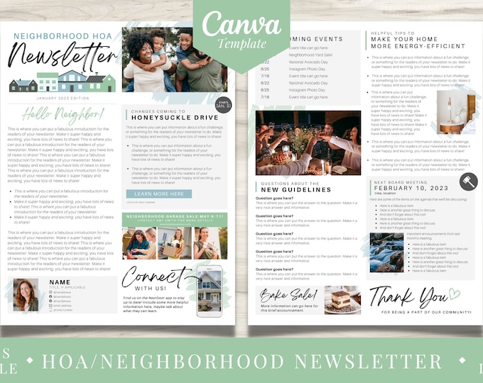 Christmas Newsletter Template Editable, Year in Review Christmas Card ...